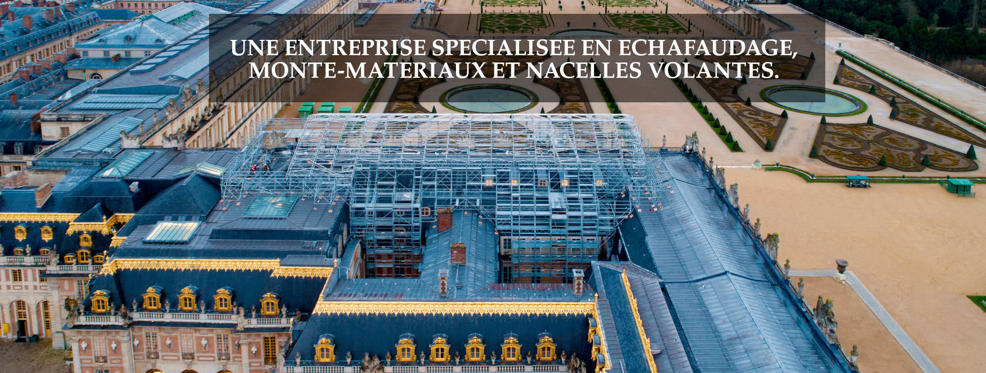 Chantier d'échafaudage Echafrance
